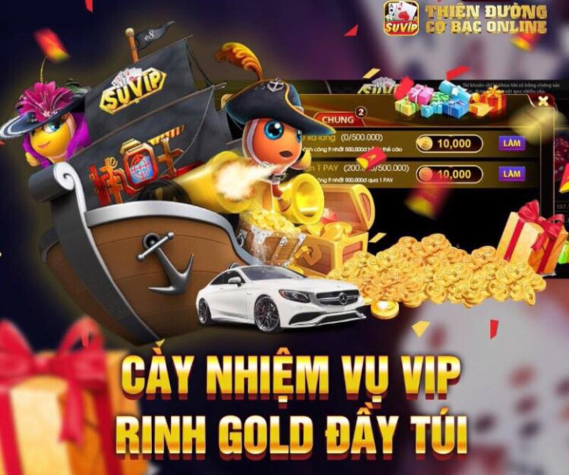 Khuyến mãi suvip khi chơi game, cày nhiệm vụ